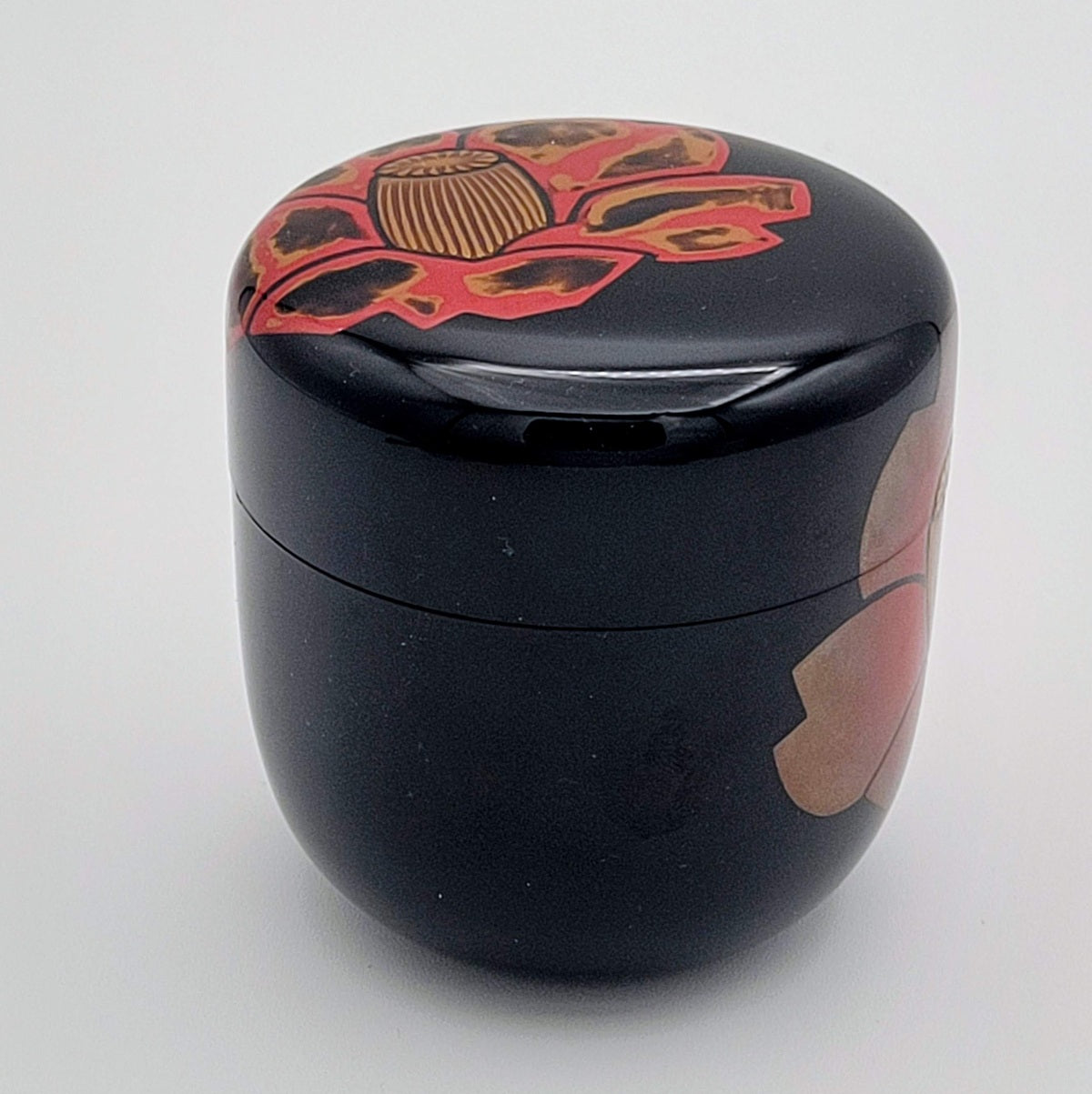 Camellia usucha natsume 椿紋薄茶器 Oshita Kosen